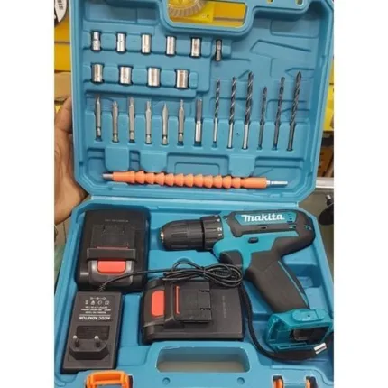 Makita Accessories 26V Cordless 2 Battery Electric Drill With ToolSet