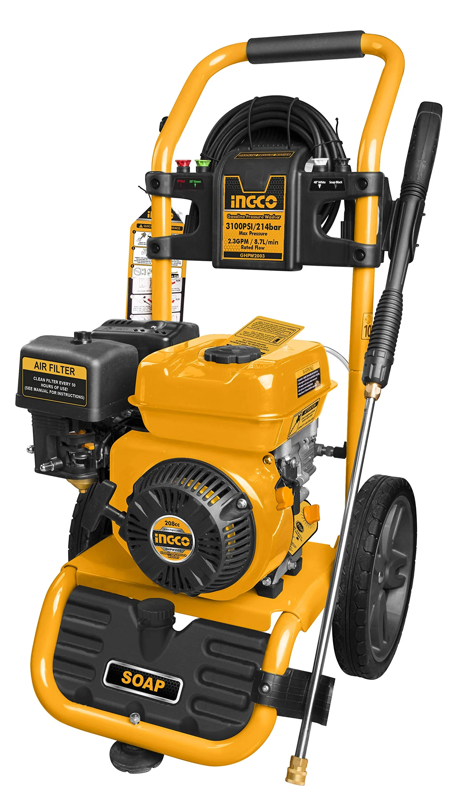 Version 1.0.0 INGCO Gasoline pressure washer 7.0HP - Image 1