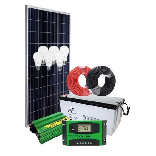 Asset-157-1.png Solarmax 300 WATTS FULLKIT:300 Watts Panel+200AH Battery+600 Watts Inverter+20A Controller+4 Bulbs+10M Dropping Cable - Image 1